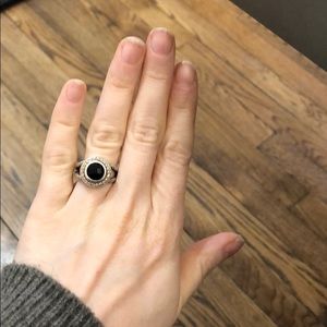 David Yurman Onyx/Diamond Ring